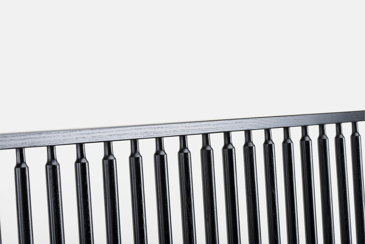 BLACK PAINTED ASH (+ OPTIONAL SEAT PAD IN BLACK NATURAL GRAIN LEATHER)