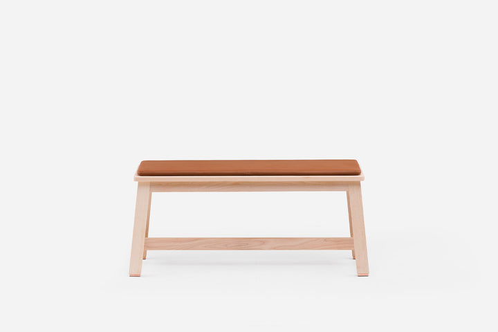 WHITE OILED ASH (MODEL: 449 + OPTIONAL SEAT PAD IN BROWN NATURAL GRAIN LEATHER)