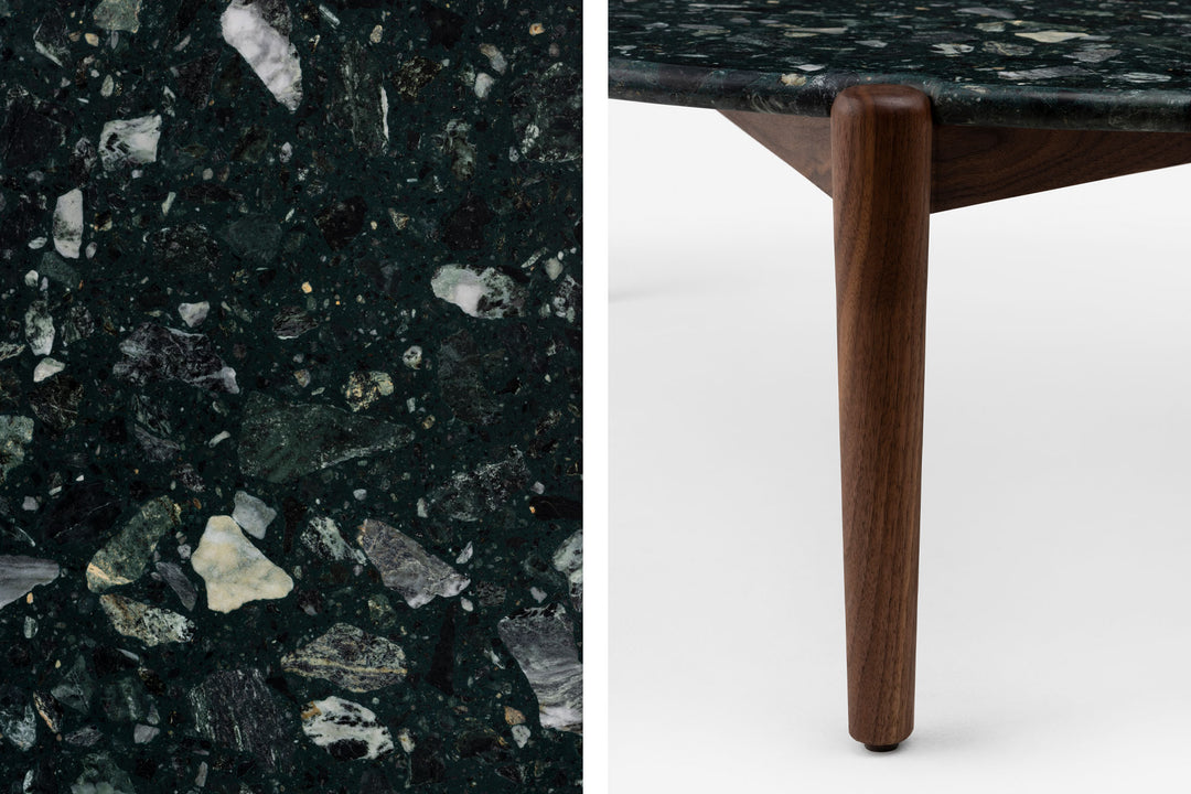 DANISH OILED WALNUT & VERDE TERRAZZO (MODEL: GM)