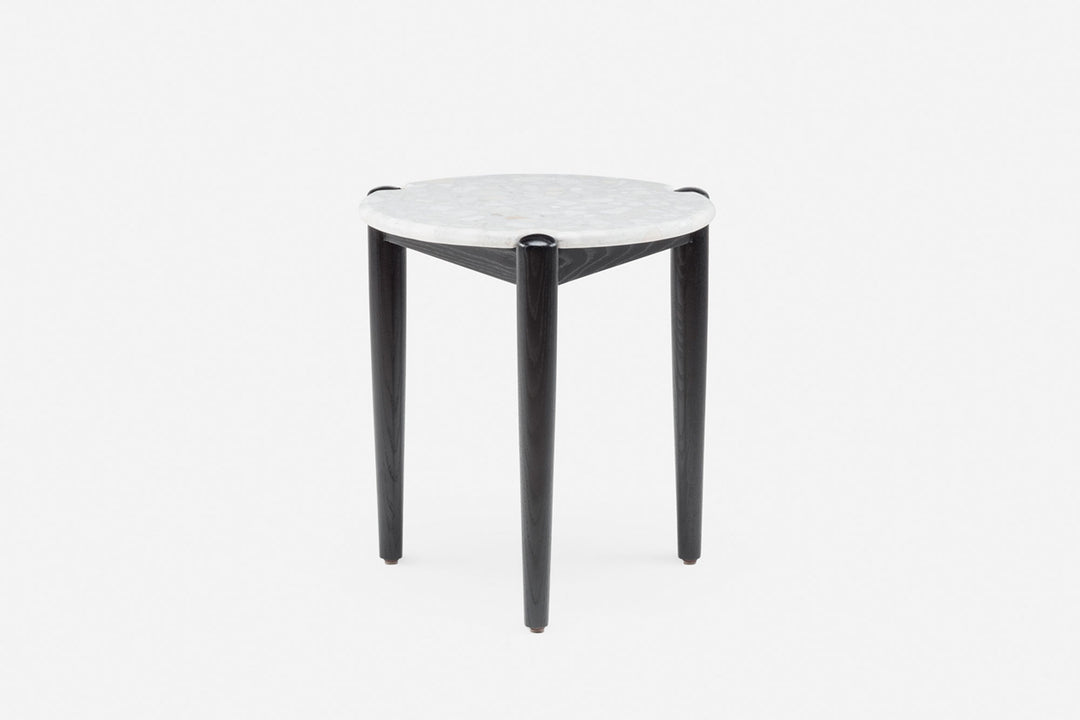 BLACK PAINTED ASH & BRANCO TERRAZZO (MODEL: SM)