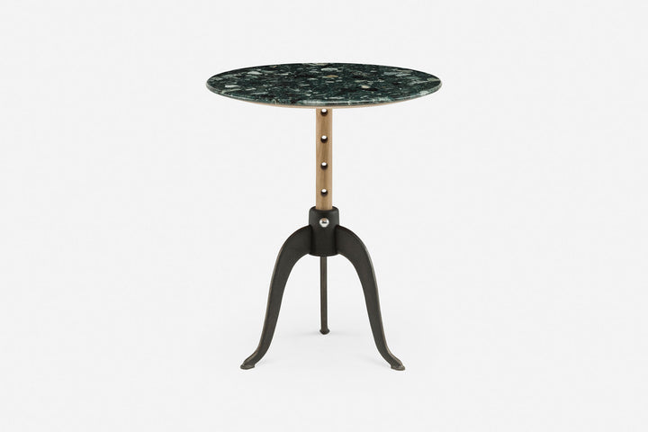 WHITE OILED OAK & VERDE TERRAZZO & CAST IRON