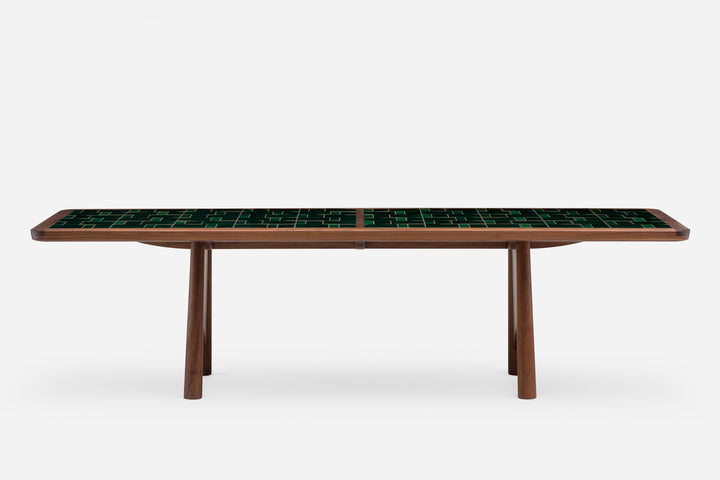 DANISH OILED WALNUT & GREEN TILE (MODEL: M)