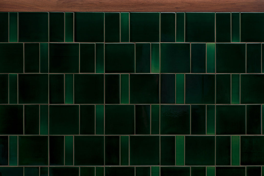 DANISH OILED WALNUT & GREEN TILE (MODEL: M)