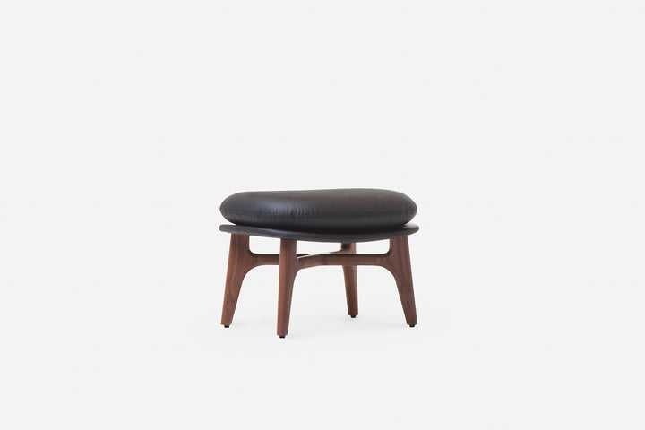 DANISH OILED WALNUT & BLACK LEATHER