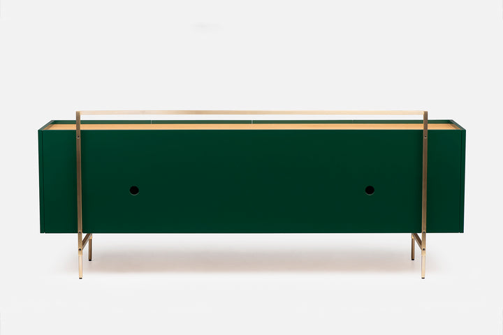 DANISH OILED OAK & FOREST GLOSS HDF & BRUSHED BRASS