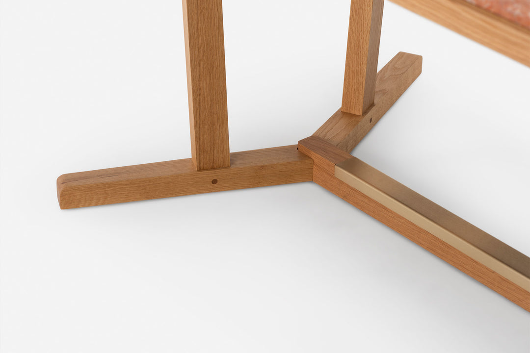 DANISH OILED OAK & ROSA NEGRAIS MARBLE