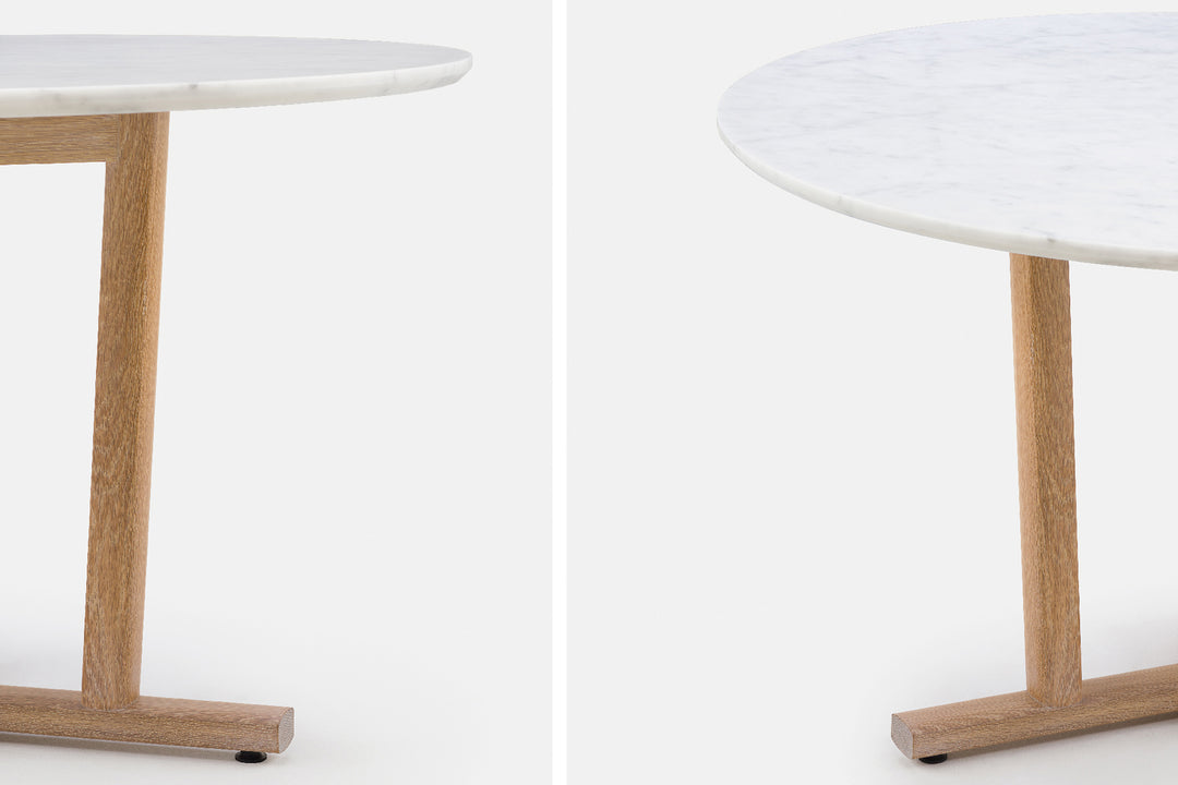 WHITE OILED OAK & CARRARA MARBLE