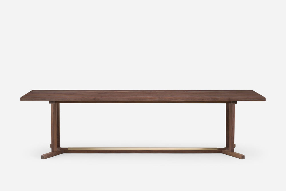 WHITE OILED WALNUT & BRUSHED BRASS