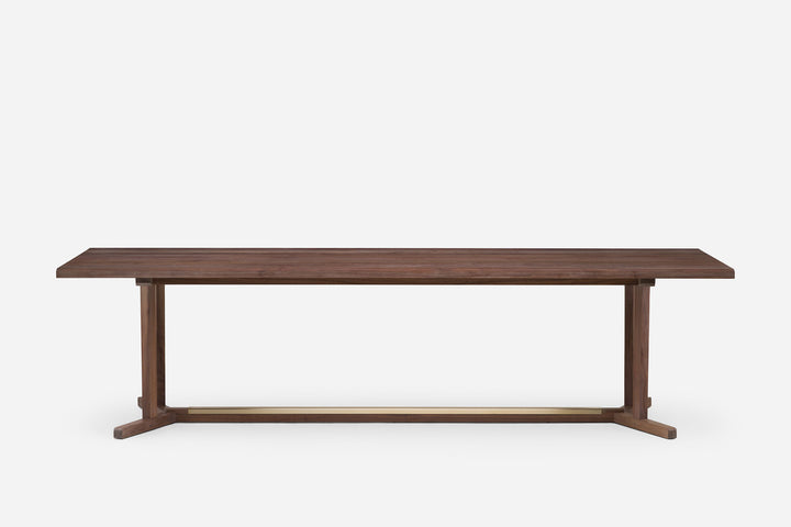 WHITE OILED WALNUT & BRUSHED BRASS