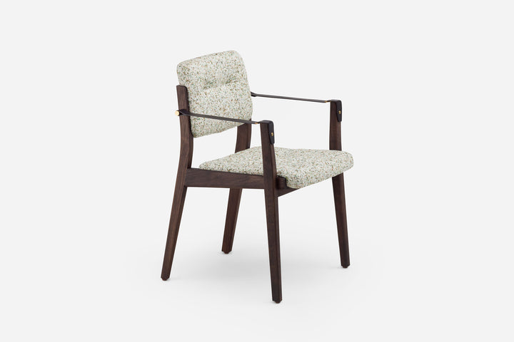 BLACK OILED WALNUT & ATOM 124 & BLACK LEATHER STRAPS