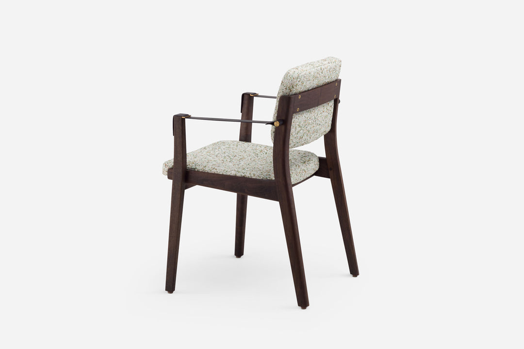 BLACK OILED WALNUT & ATOM 124 & BLACK LEATHER STRAPS