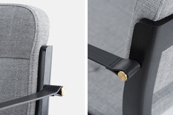 BLACK PAINTED ASH & SUNNIVA 2 242 & BLACK LEATHER STRAPS