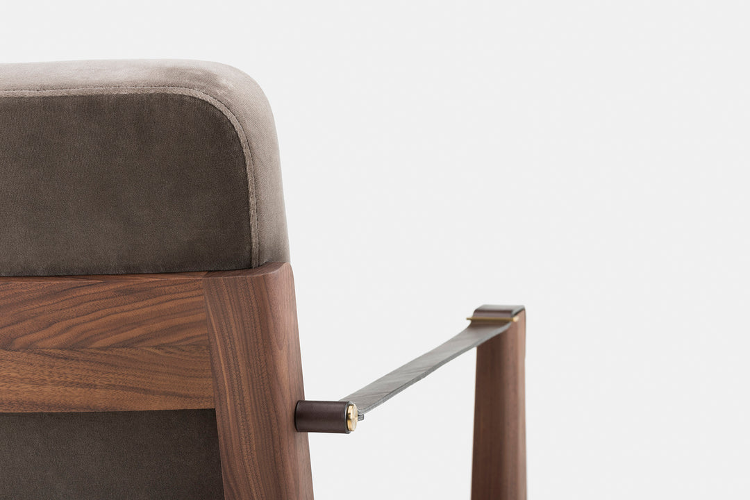 DANISH OILED WALNUT & HARALD 2 242 & BROWN LEATHER STRAPS