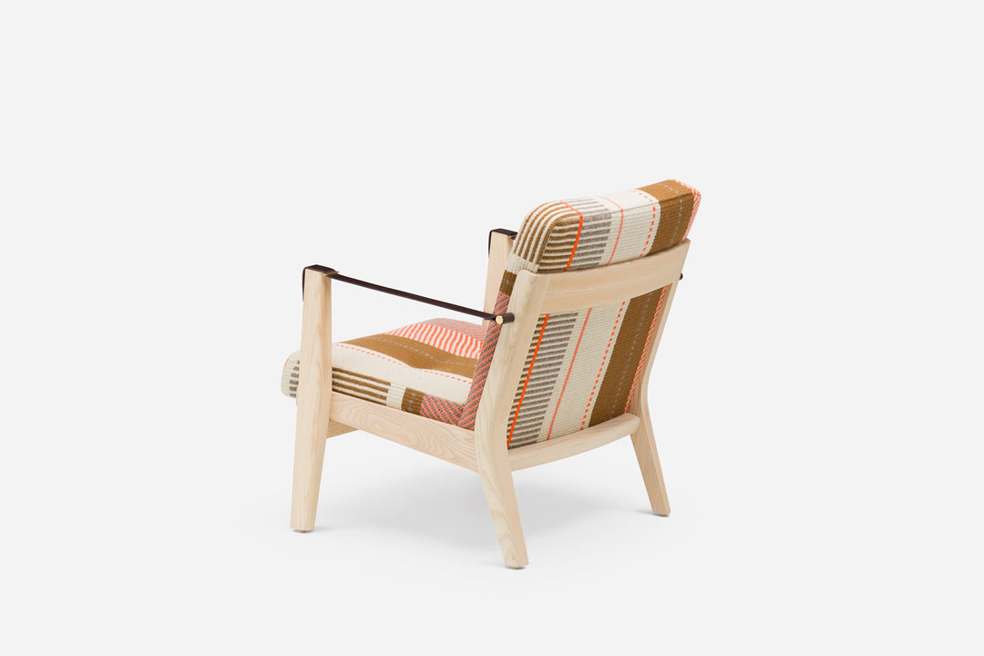 WHITE OILED ASH & MANTA ESPINHADA & BROWN LEATHER STRAPS