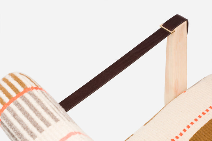 WHITE OILED ASH & MANTA ESPINHADA & BROWN LEATHER STRAPS