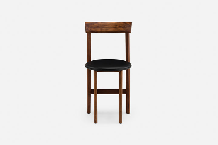 DANISH OILED WALNUT & BLACK LEATHER