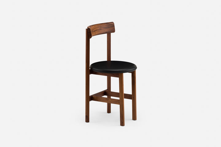 DANISH OILED WALNUT & BLACK LEATHER