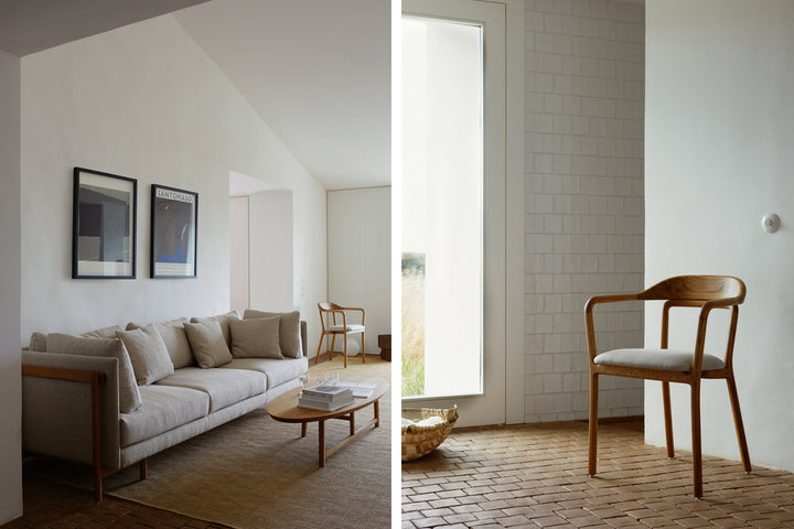 DANISH OILED OAK & SUNNIVA 717 (+ FRAME SOFA AND TRIO OVAL COFFEE TABLE)