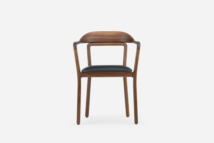 DANISH OILED WALNUT & BLACK LEATHER