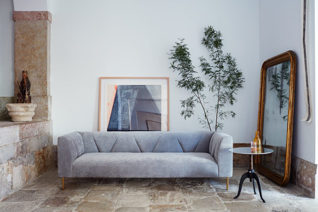 BLACK OILED WALNUT & ALUMINIUM & CAST IRON (+ GATES SOFA)