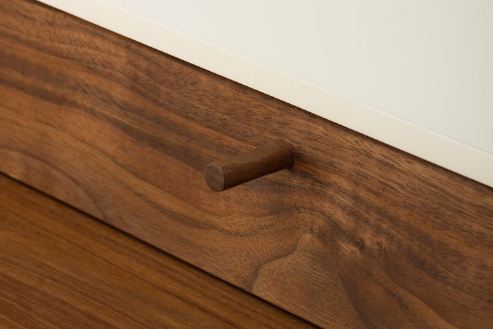 DANISH OILED WALNUT & BONE GLOSS HDF