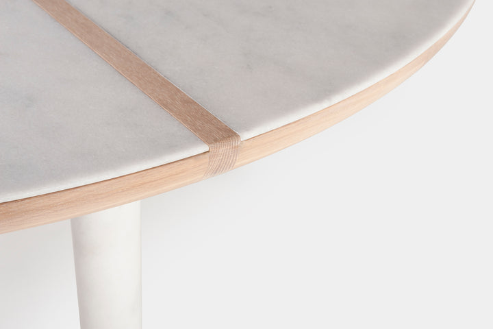 WHITE OILED OAK & CARRARA MARBLE