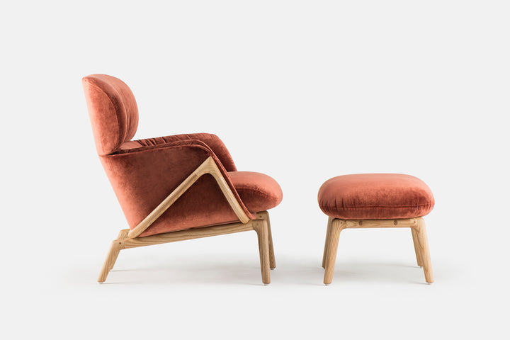 DANISH OILED ASH & DISO RAME (+ ELYSIA LOUNGE CHAIR)