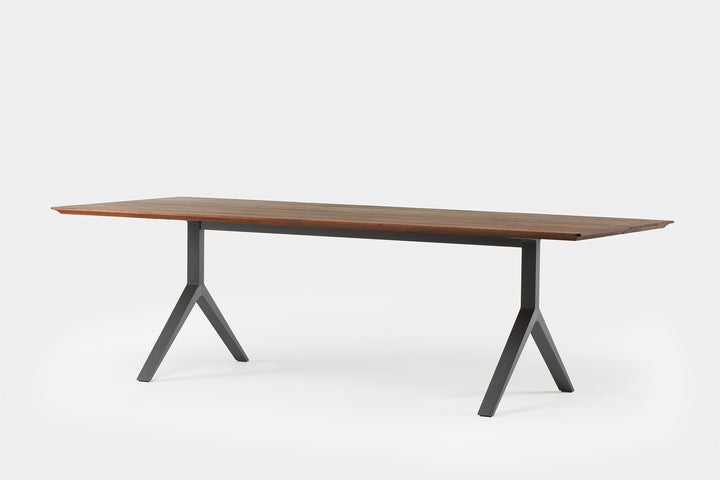 DANISH OILED WALNUT & BLACK ANODISED ALUMINIUM